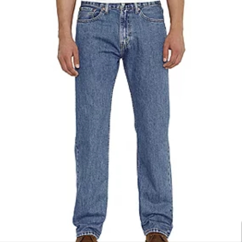 Levi’s 505 Men’s Jeans 36x32 Regular Fit Blue Straight Leg Denim Pants